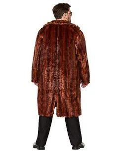 Spirit Halloween Faux Fur Coat -Spooky Costume Store 07521479 f