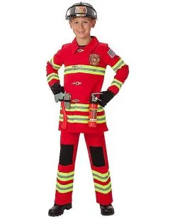 Spirit Halloween Kids Firefighter Costume - The Signature Collection -Spooky Costume Store 07522204 b
