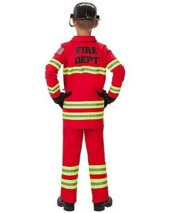 Spirit Halloween Kids Firefighter Costume - The Signature Collection -Spooky Costume Store 07522204 c
