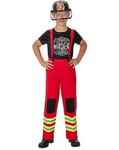 Spirit Halloween Kids Firefighter Costume - The Signature Collection -Spooky Costume Store 07522204 d