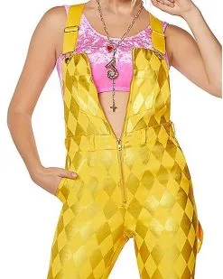Spirit Halloween Harley Quinn Overall Jumpsuit - Birds Of Prey -Spooky Costume Store 07563141 c