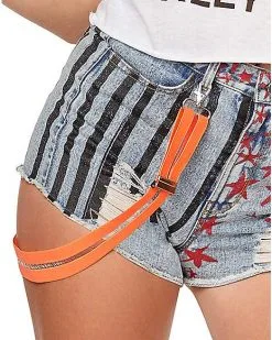 Spirit Halloween Harley Quinn Denim Shorts And Suspenders - Birds Of Prey 9 Spirit Halloween Harley Quinn Denim Shorts And Suspenders - Birds Of Prey -Spooky Costume Store 07563174 d