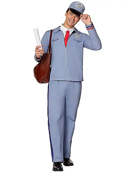 Spirit Halloween Adult Retro Mail Carrier Costume 3 Spirit Halloween Adult Retro Mail Carrier Costume