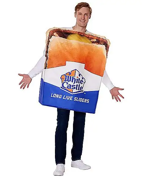 Spirit Halloween Adult Sliders Costume - White Castle 3 Spirit Halloween Adult Sliders Costume - White Castle