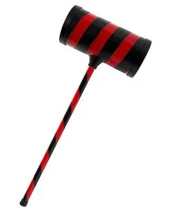 Spirit Halloween Red And Black Hammer