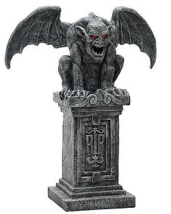 Spirit Halloween 3.5 Ft Gargoyle Animatronic -Spooky Costume Store 07687833 g